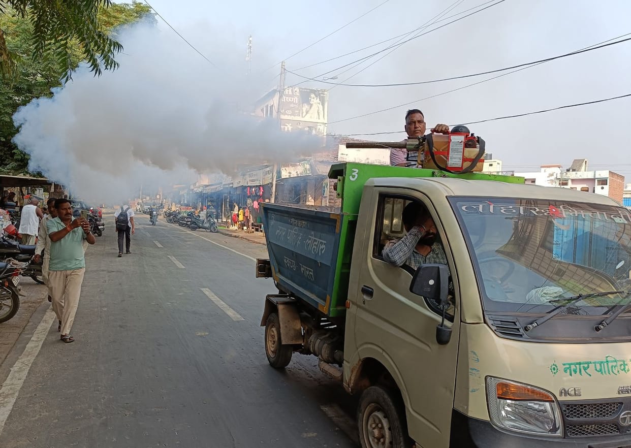 Municipality's fogging campaign continues in Loharu