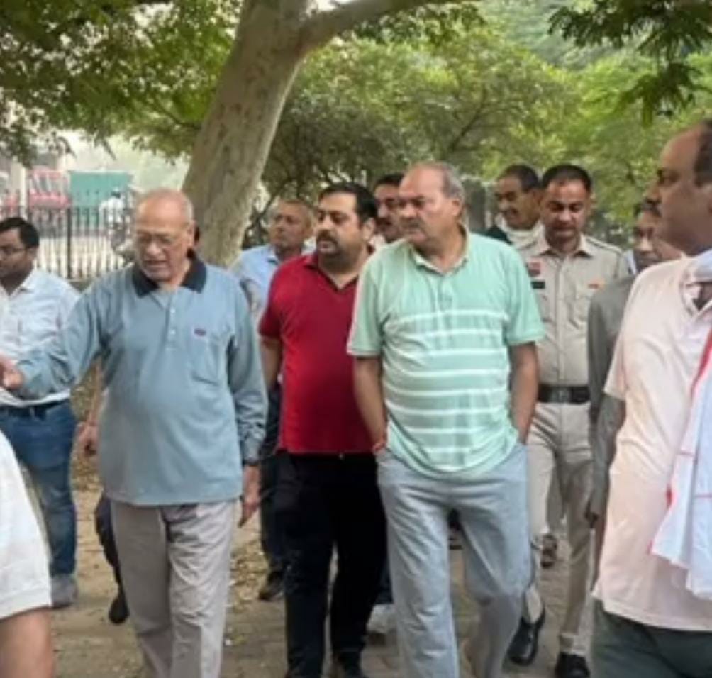 MLA Laxman Yadav inspected Rao Tularam Park