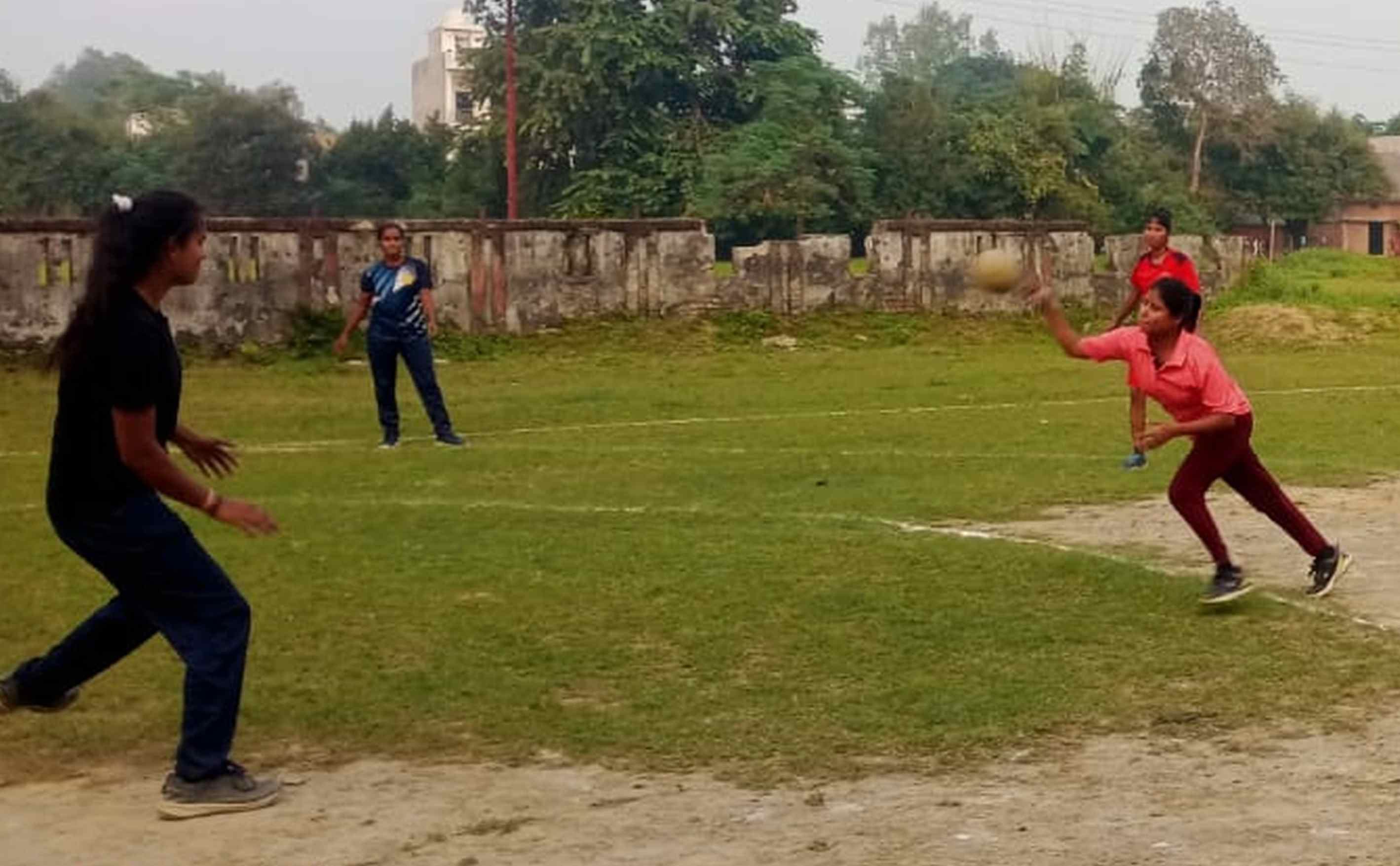 Players from all over the district participated in handball competition
