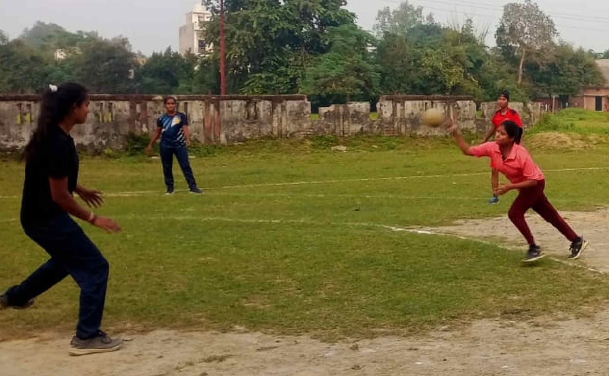 Players from all over the district participated in handball competition