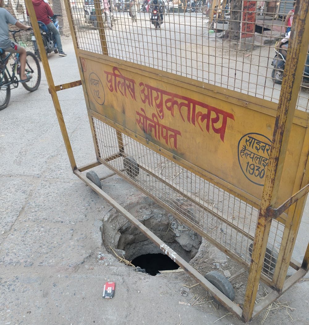 Sewer covers broken at many places in the city, officials are not taking care