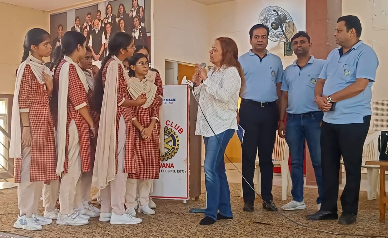 Told girl students about menstruation
