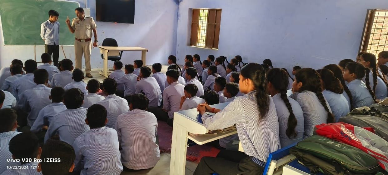 Made students aware about traffic rules