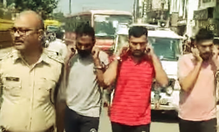 Procession taken out of accused involved in murder of Guddu Kalim, remand of two extended, one sent to jail