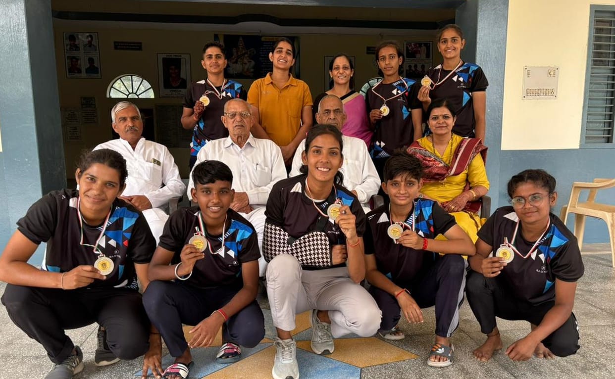 Jhojhu Kalan Women's College team was runner-up