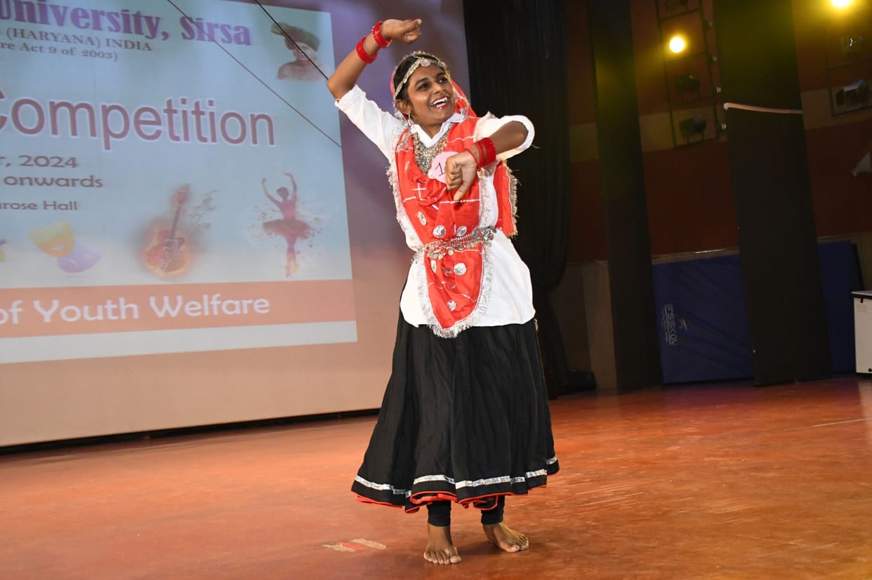 A glimpse of Haryanvi culture was seen in a one-day talent search program at CDLU