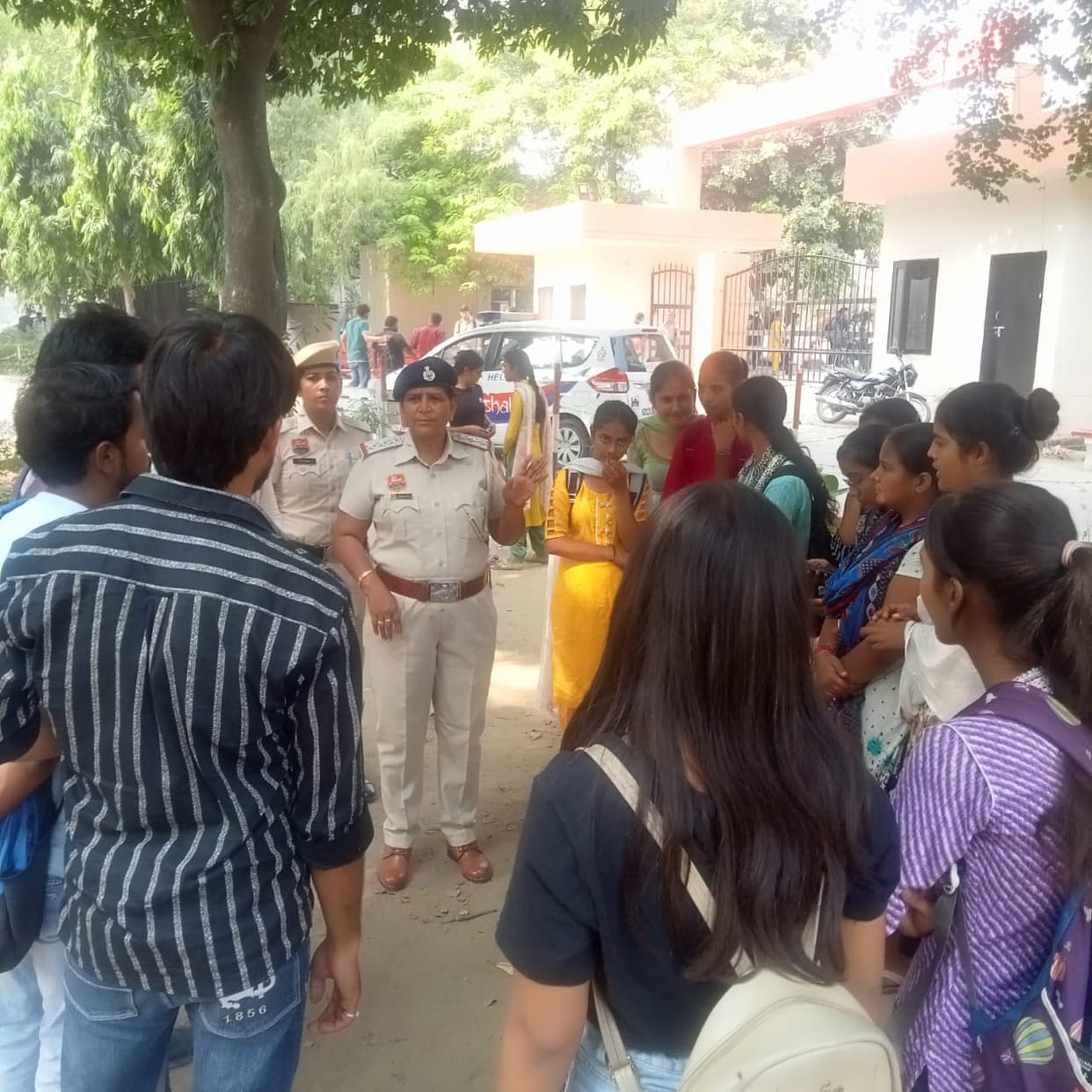 Durga Shakti team made girl students aware