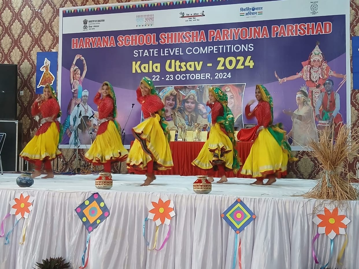 Kaithal students in singing and musical playing and Faridabad students topped in group folk dance competition.