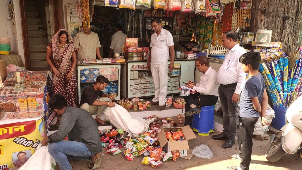 Ajmer News: Action of Food Safety Team in Nasirabad of Ajmer district