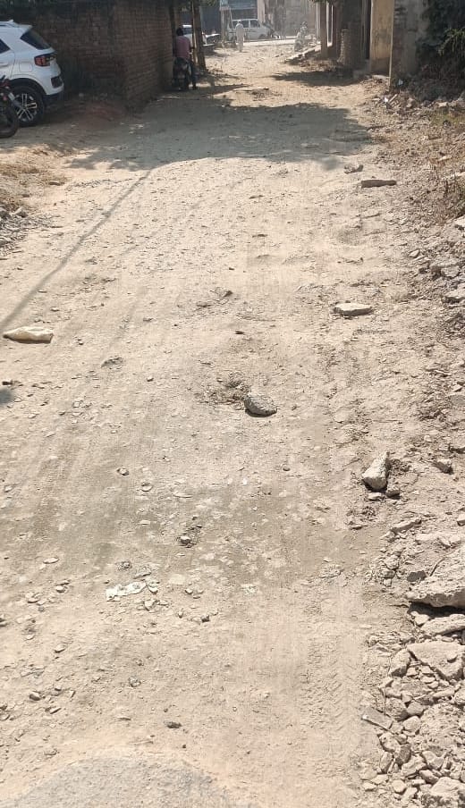 Street construction stalled in Indian Colony for 20 days, people worried