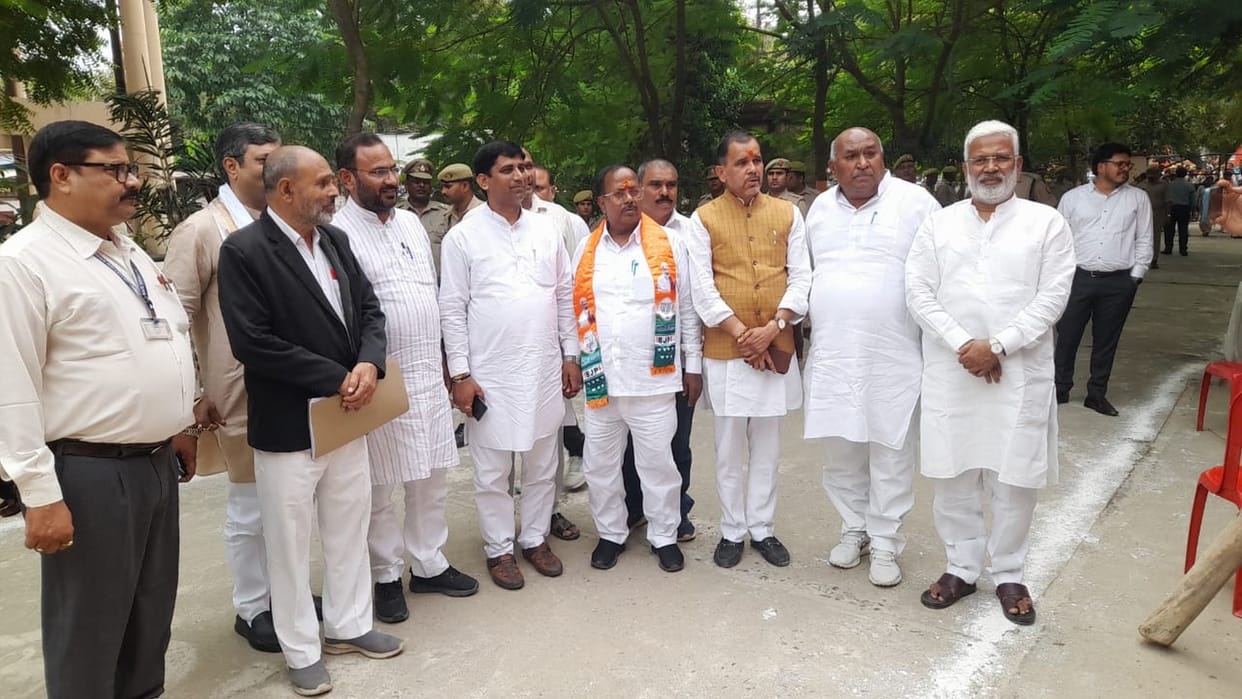 BJP's Dharamraj and nine other candidates filed their nominations
