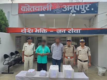 Anuppur News consignment of drugs was being brought in a car from Satna two accused arrested