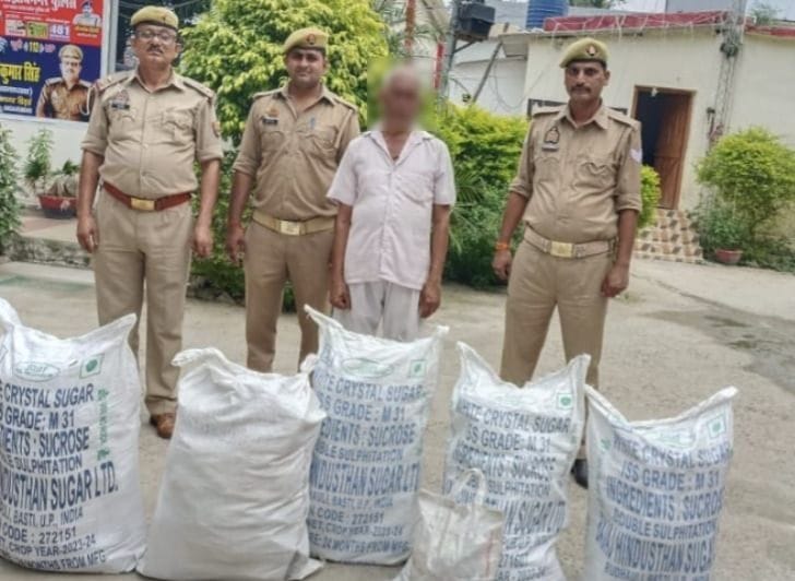 Five bags of firecrackers recovered from grocery shop, one arrested