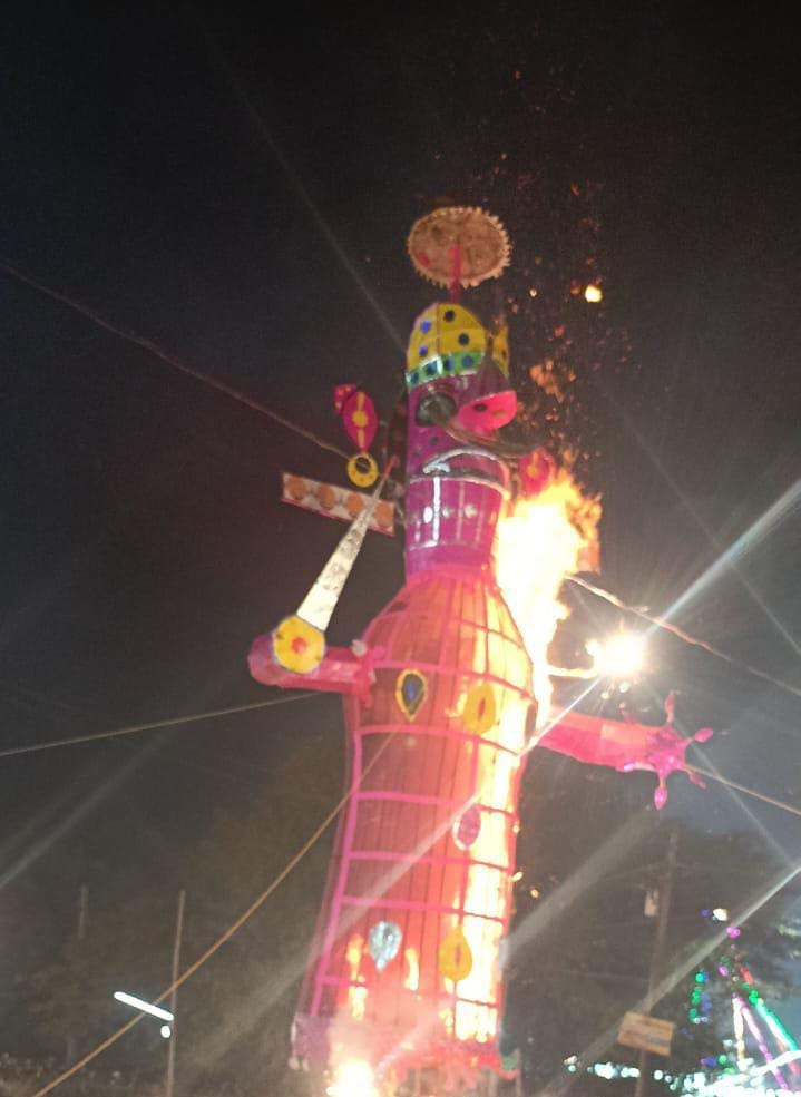 Burning of effigy of Ravana in Dioria fair