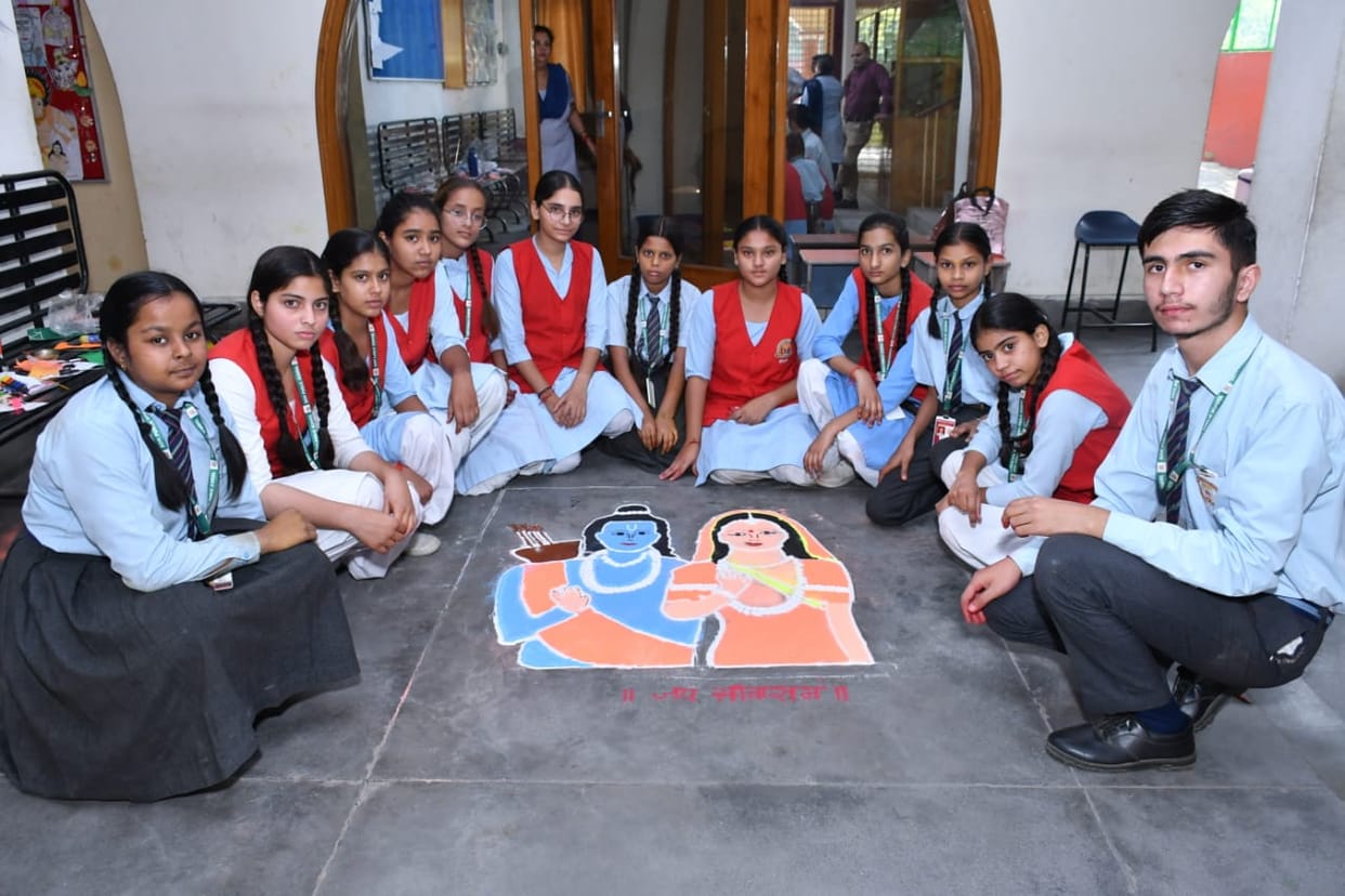 Gandhi Sadan wins in Rangoli competition