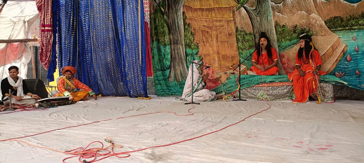The Leela of the Truthful King Harishchandra was staged in Raasleela