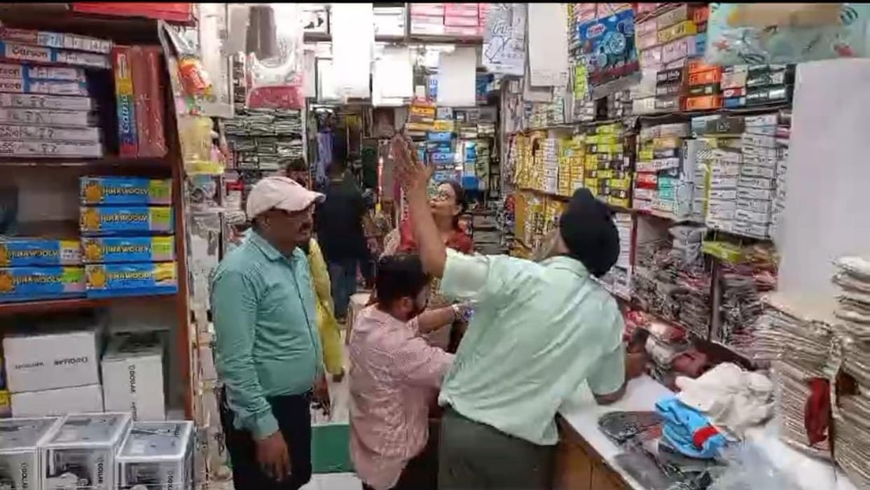 GST team raided clothes shop