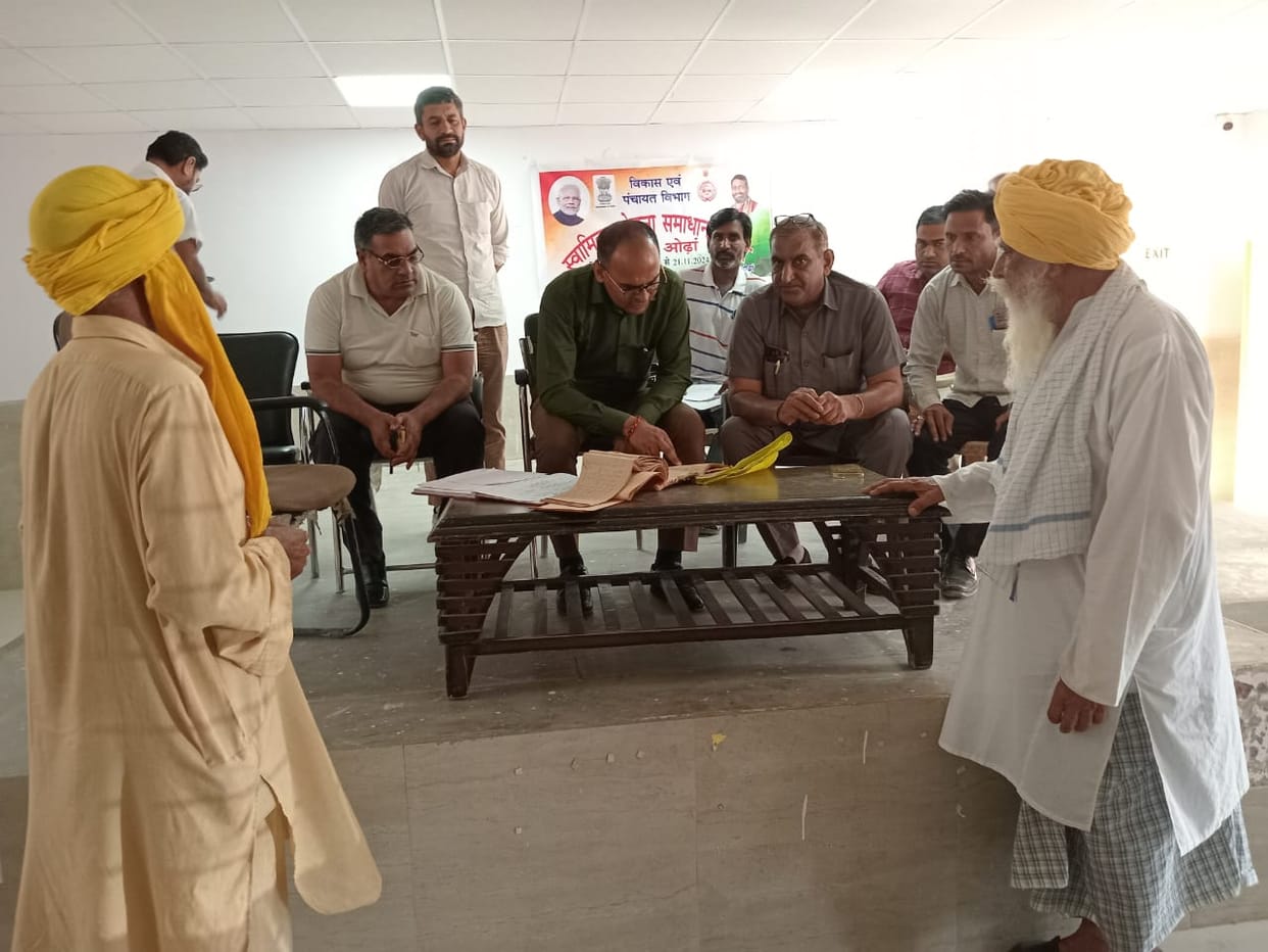 Surprise inspection of ownership settlement camp