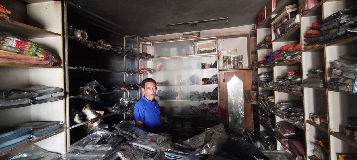 Shop burnt to ashes in Madhi, loss worth Rs 7 lakh