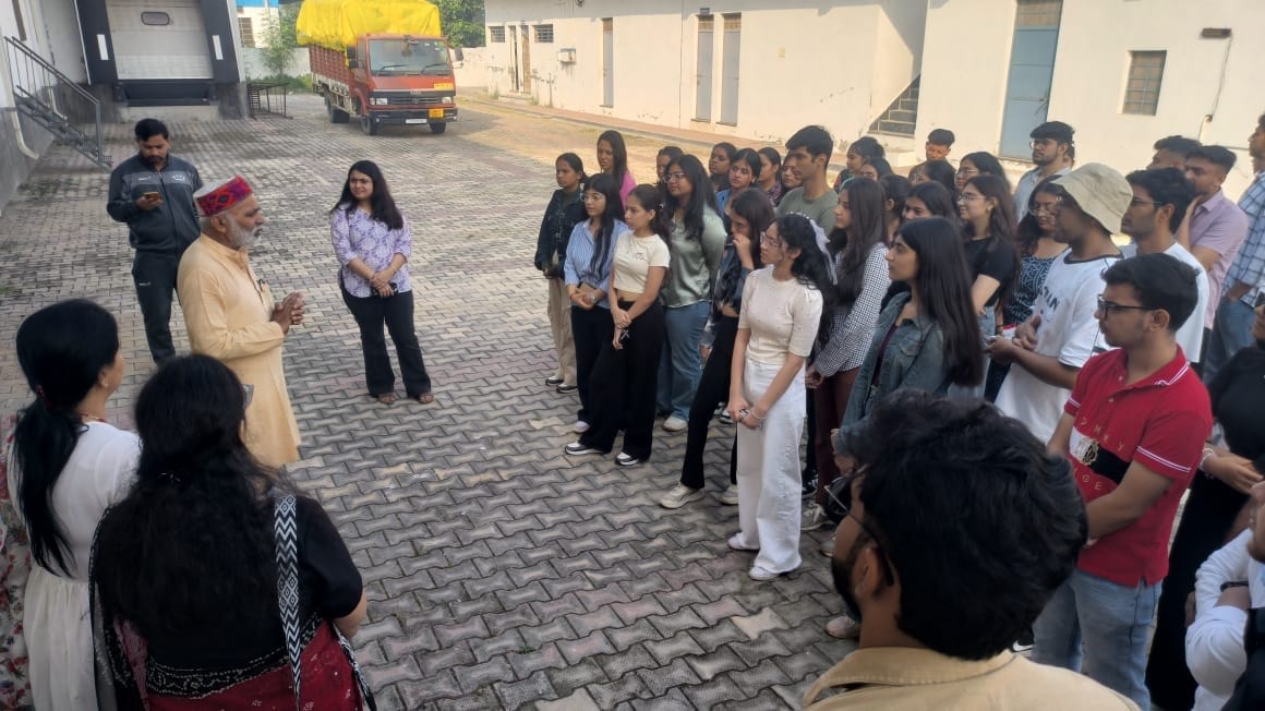 Team of students reached Padmashree Kanwal Singh Chauhan Agro Industry