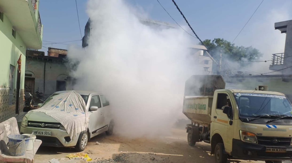 Fogging was done in Kanina area