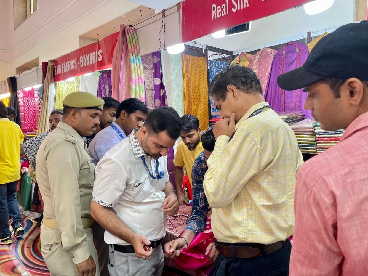 Synthetic sarees were being sold for Rs 50 thousand as silk