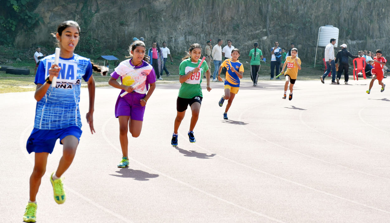 Veer Nahar became the best athlete among boys and Sonal Thakur among girls.