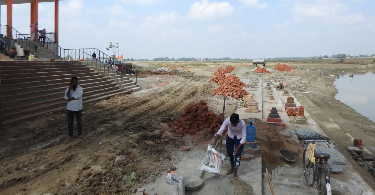 Ghat is taking shape, will be ready before Chhath