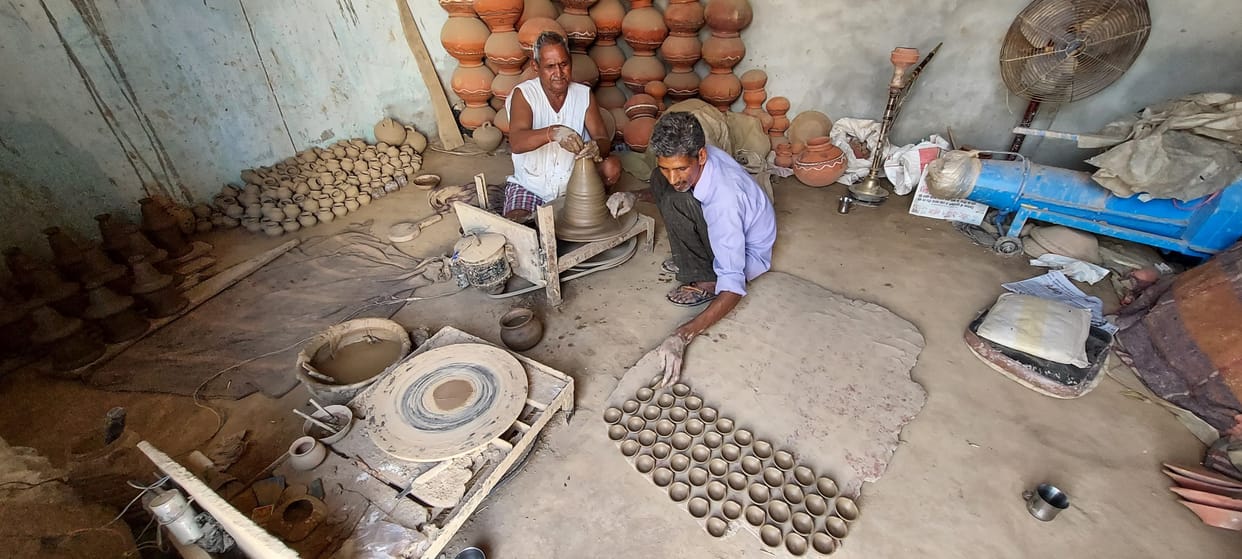 People are liking earthen lamps
