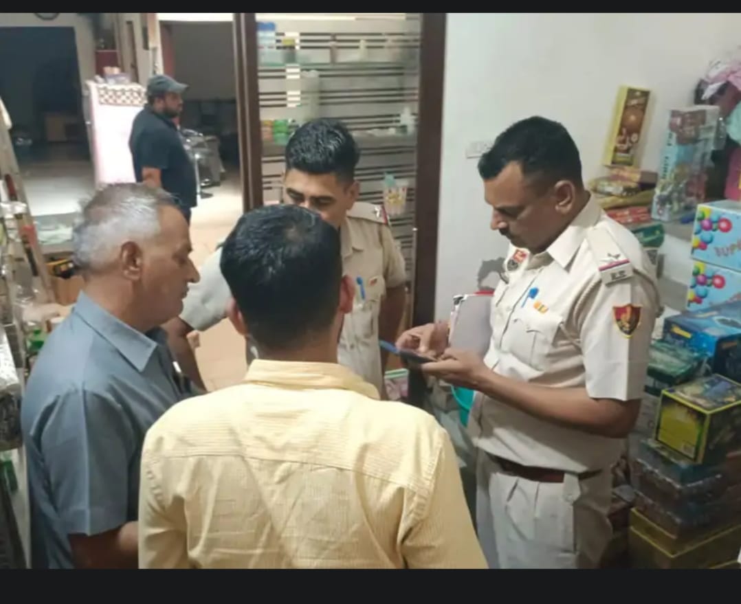 A consignment of 355 kg firecrackers recovered from a grocery shop in Kalanwali
