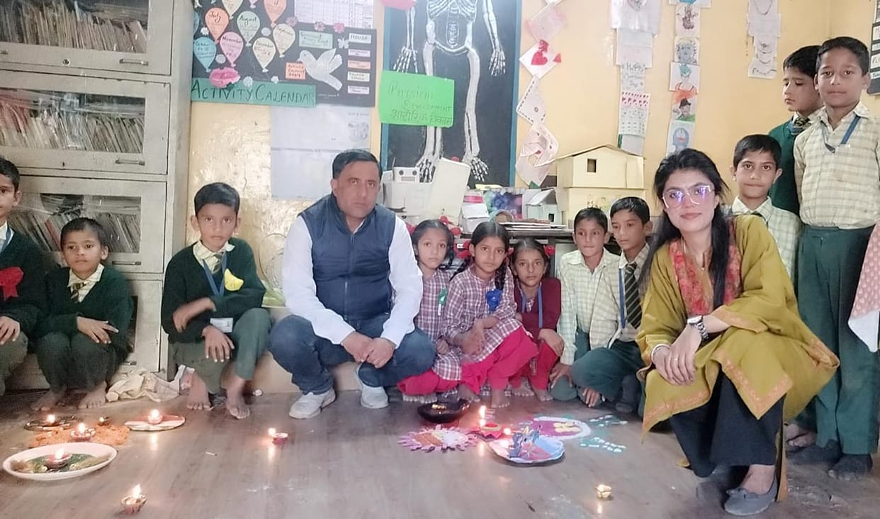 diwali programme in prem nagar school