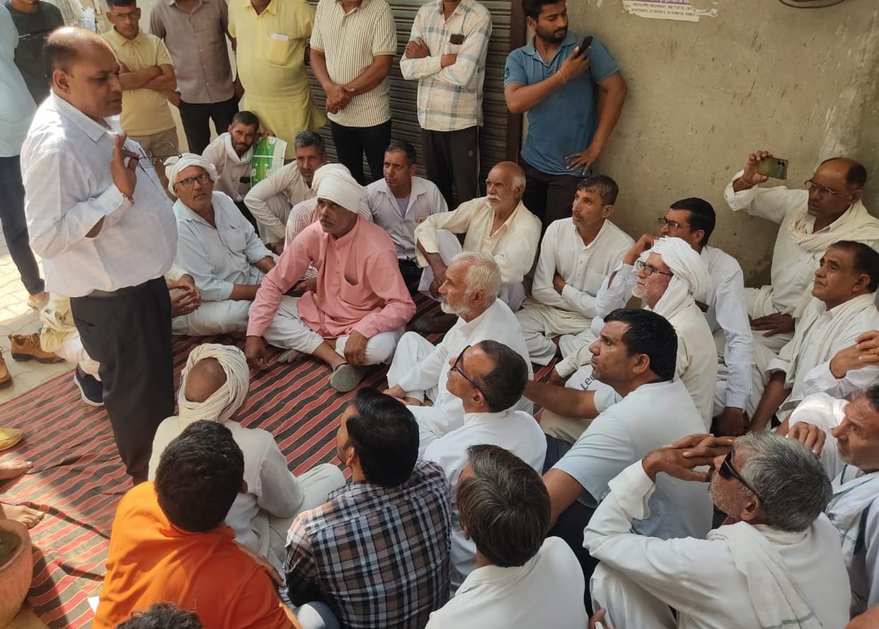farmers protest over