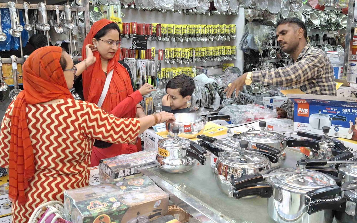 People liked the colorful Ganesh-Lakshmi coins.