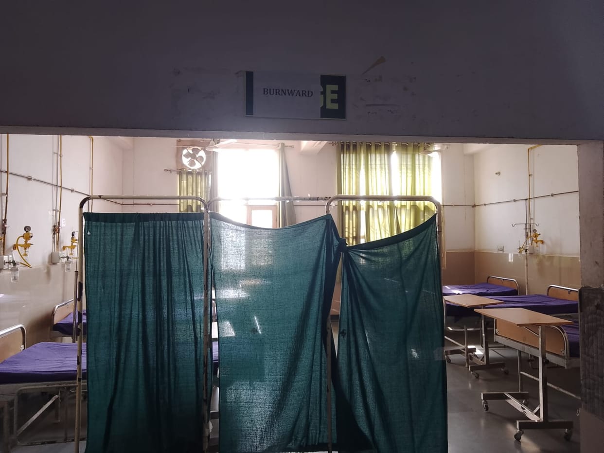 Burn ward made in the hospital, 6 doctors put on duty