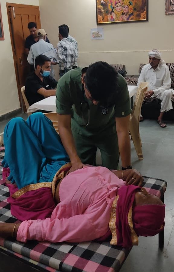 Health of people checked in free camp