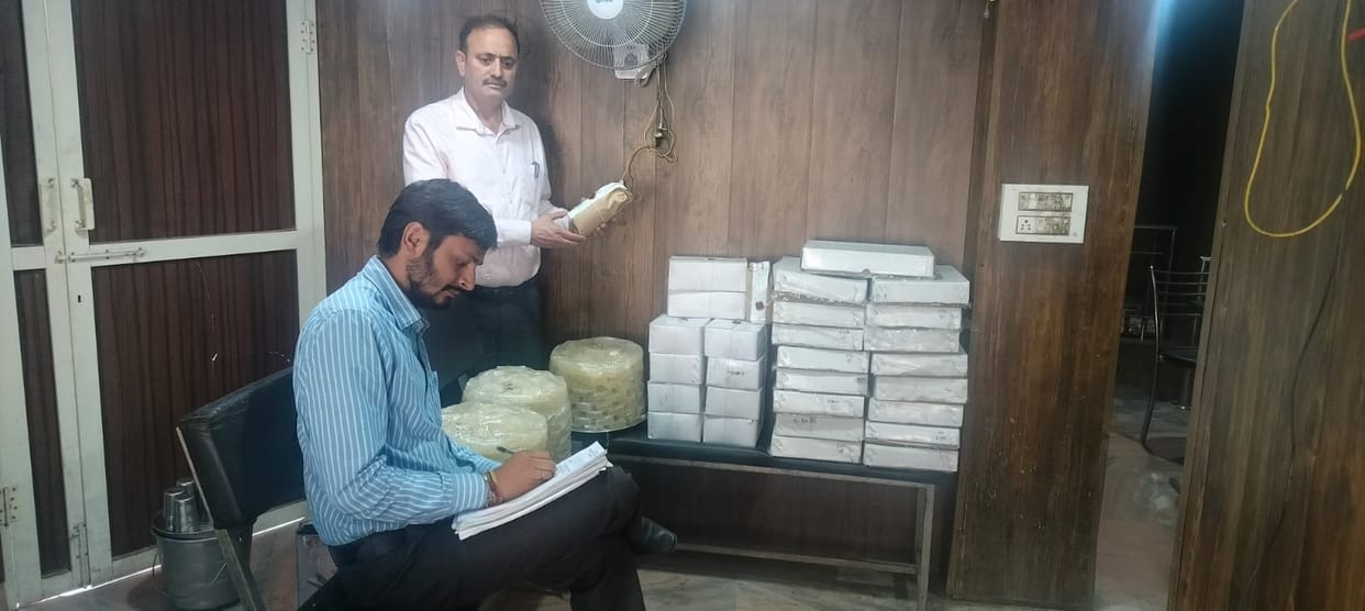 50 kg milk cake seized in Gohar area, sample collected