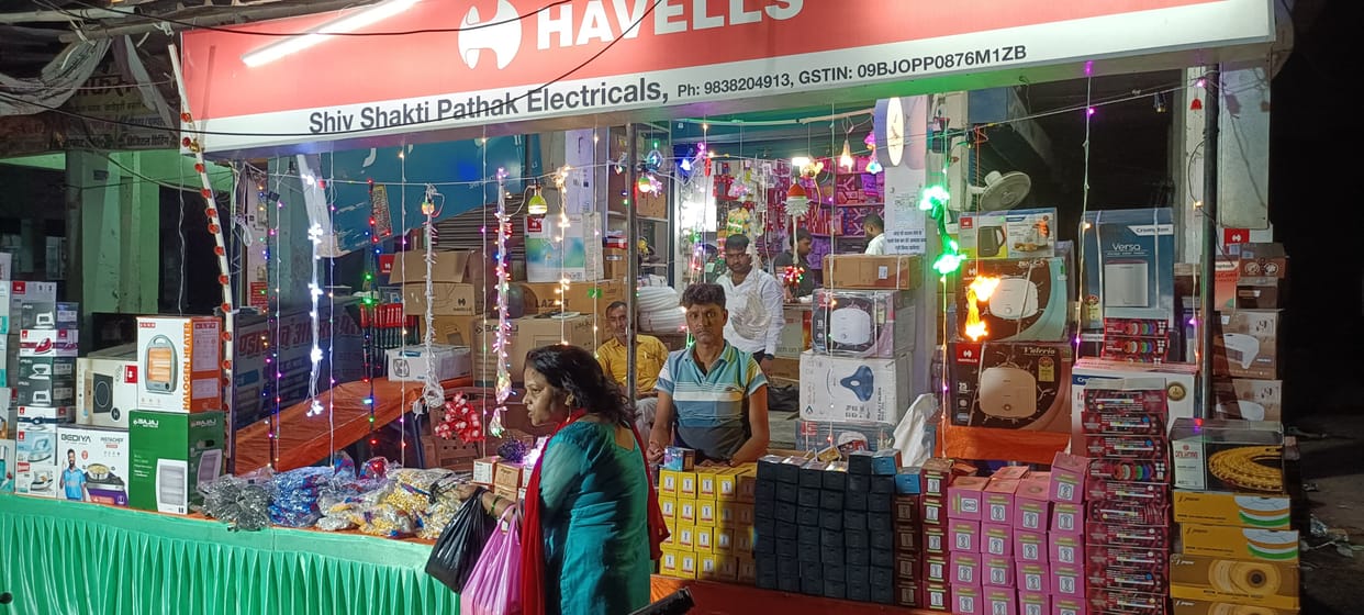 Shri Ganesh of Prakash Parv today...Market ready for Dhanteras