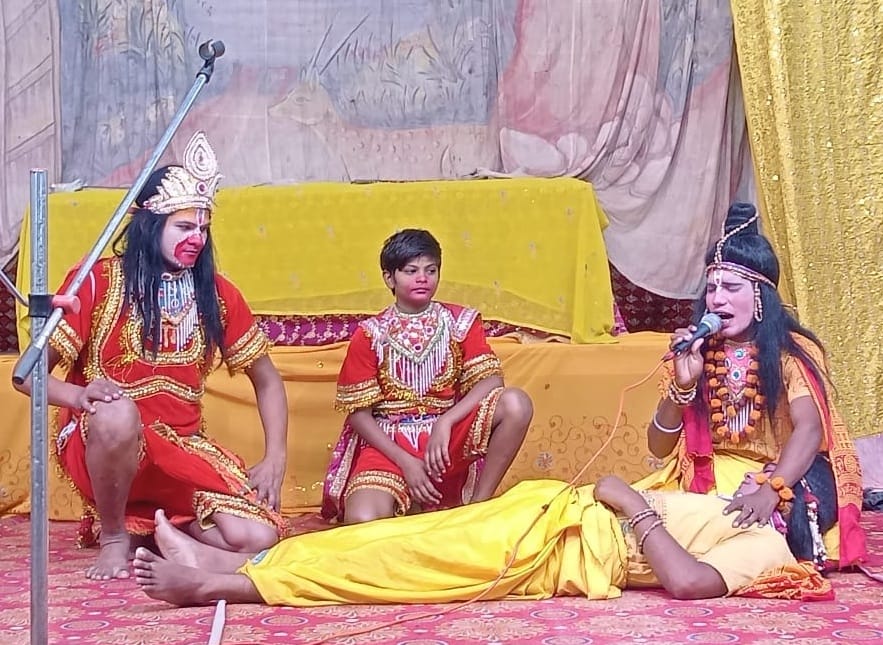 Kumbhakarna slaughter and Sati Leela staged in Ramlila
