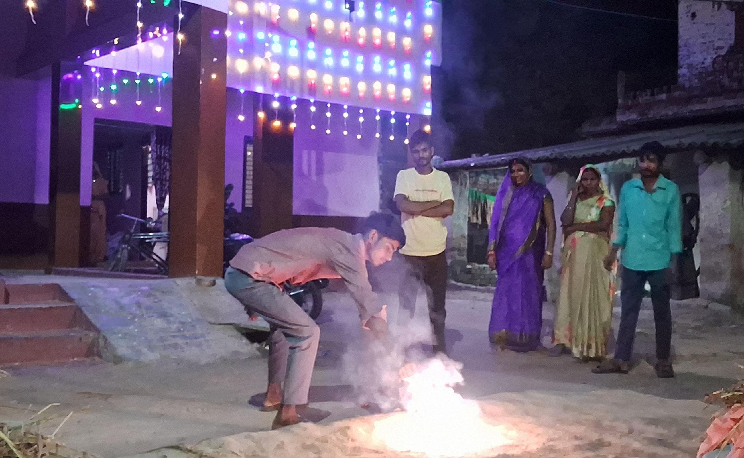 Joy of Chhaya Diwali, houses and markets illuminated