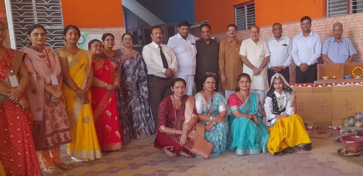 The students made the teachers taste the Haryanvi cuisine