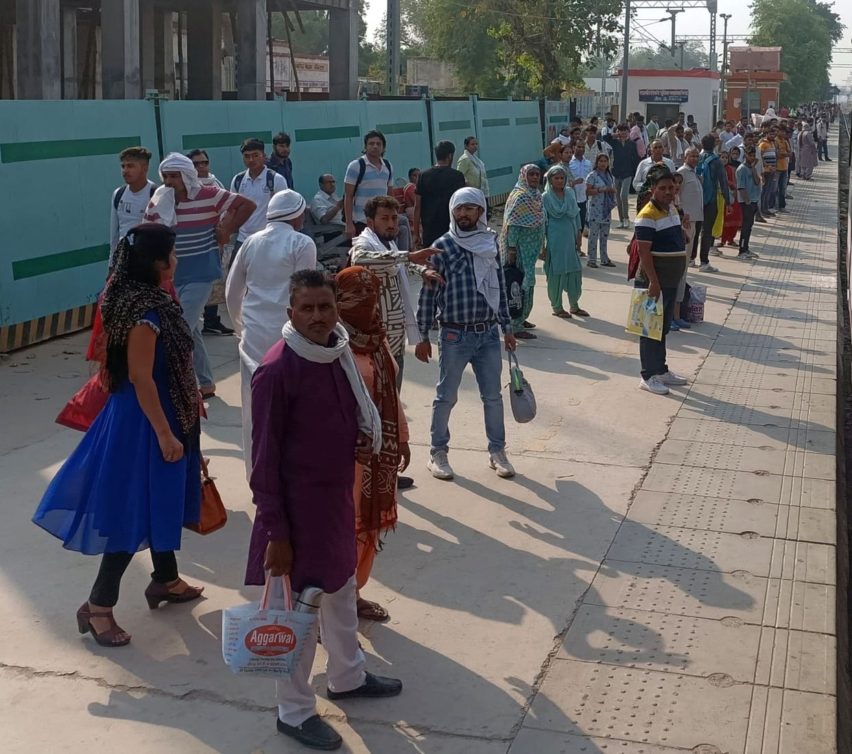 Waiting in express trains, no space in passenger trains