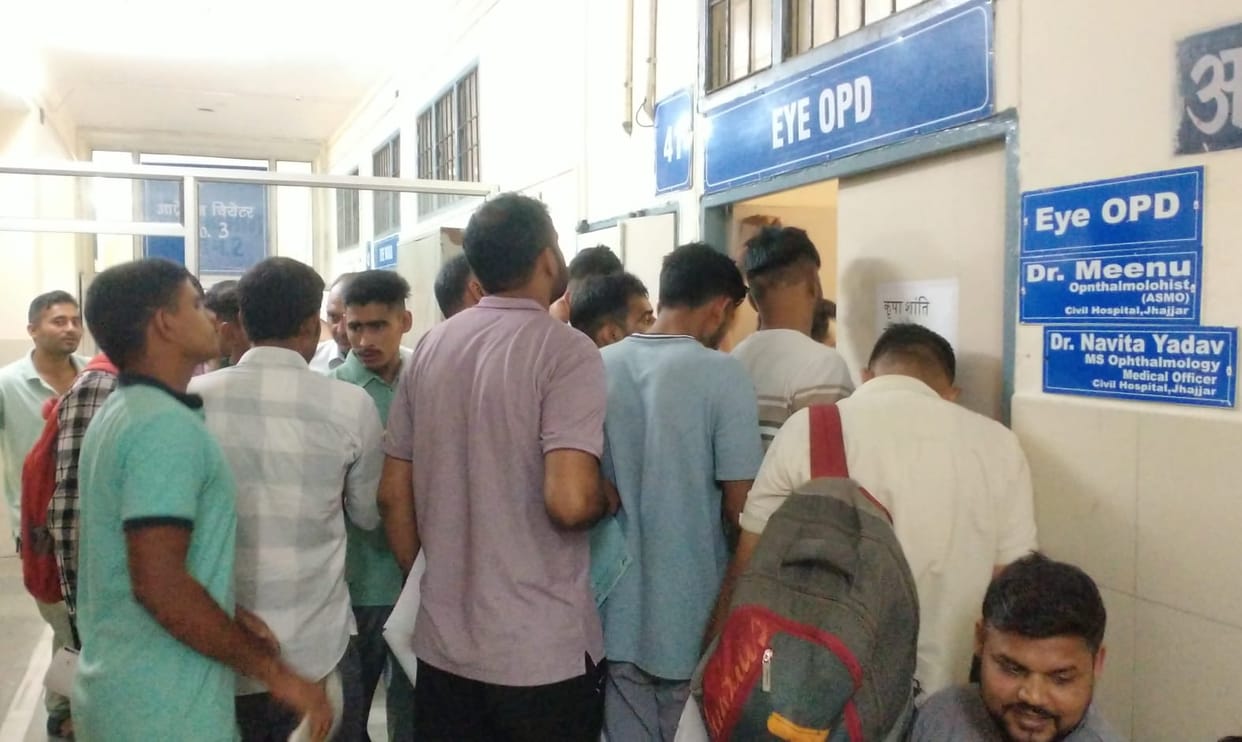 Medical examination of about 185 candidates took place in Civil Hospital.