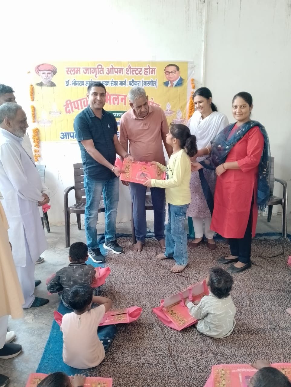 Celebrated Diwali with children in Patikara