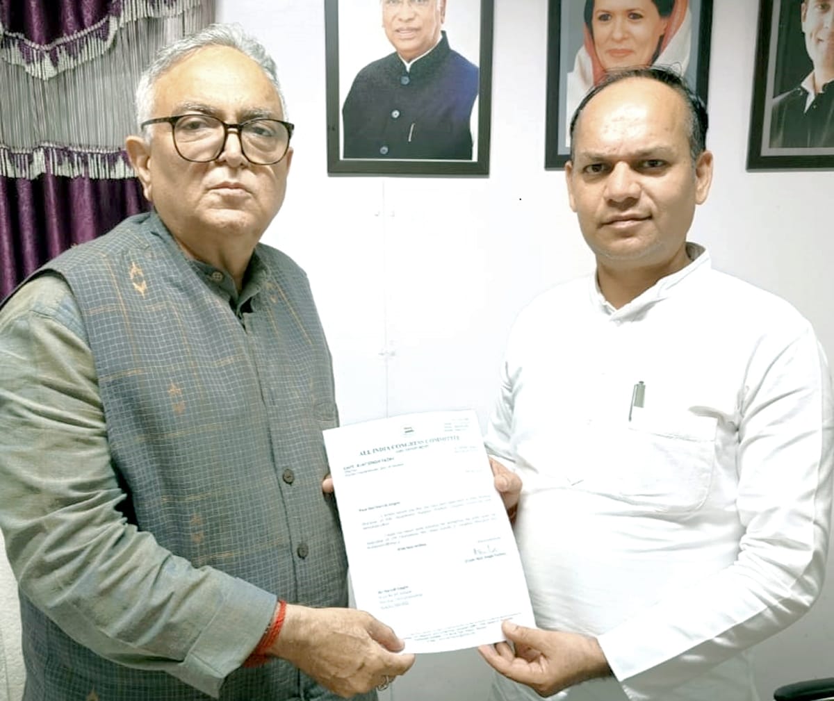 Naresh becomes working chairman of Haryana Congress OBC cell