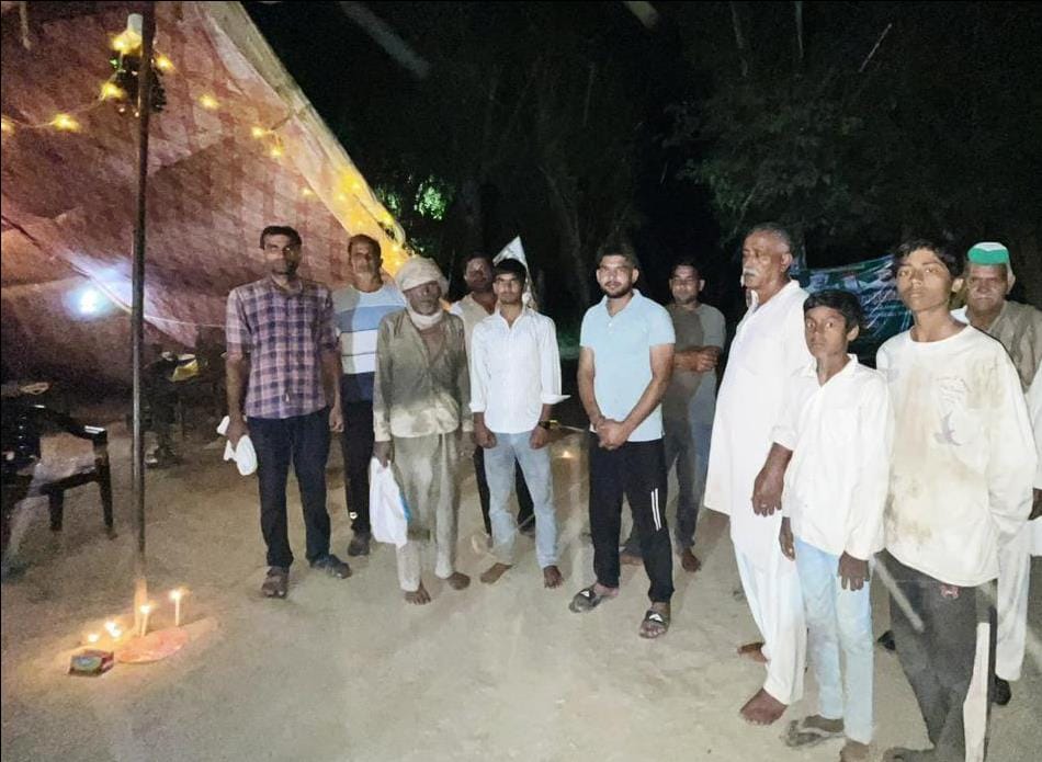Farmers celebrated Diwali at the protest site in Kalsi