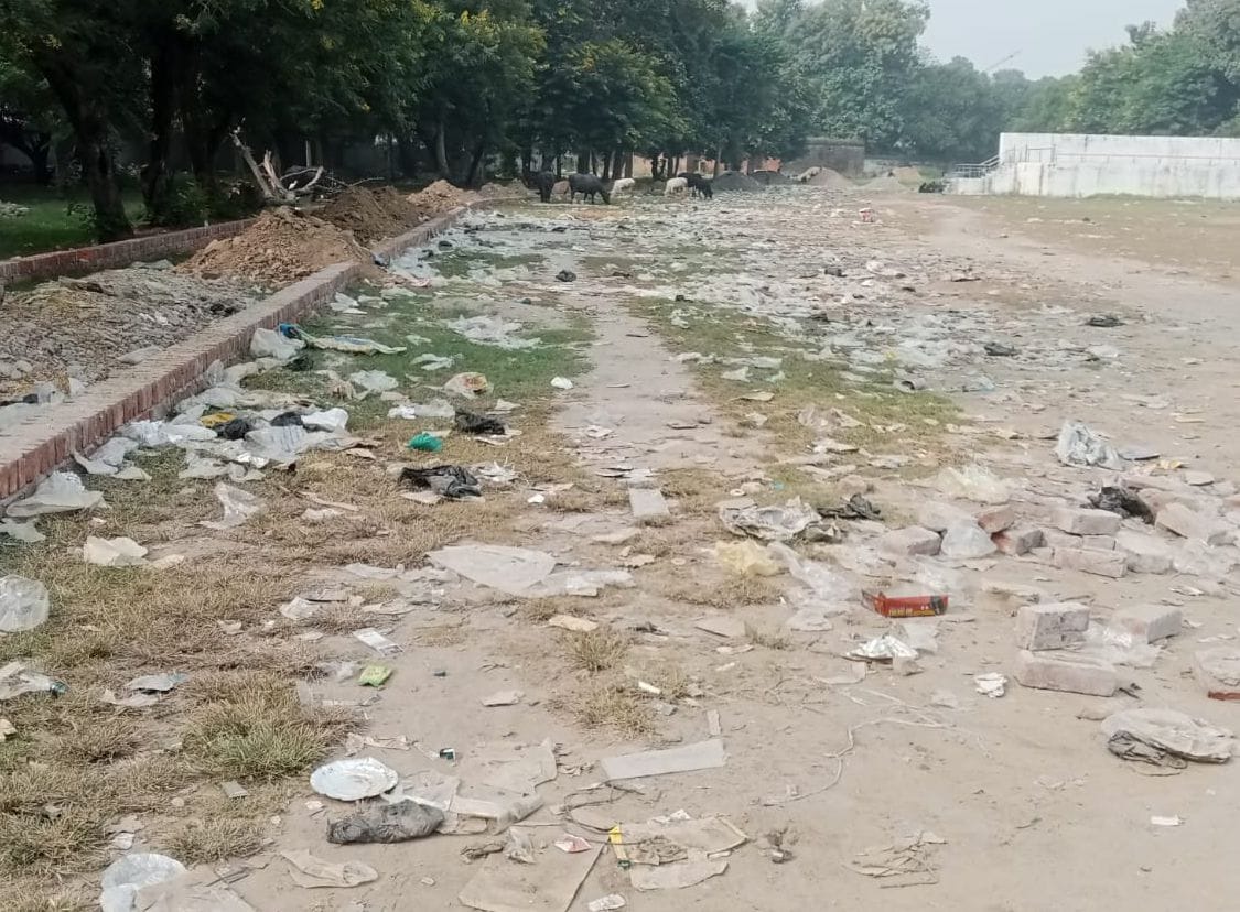 Fees deposited but still the responsible people are not cleaning the ground