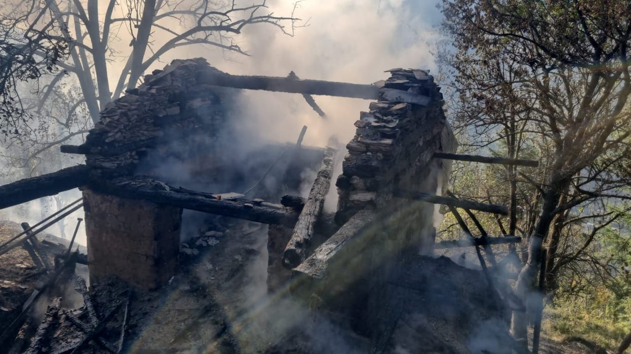 Cowshed burnt to ashes in Mundri, Chahani