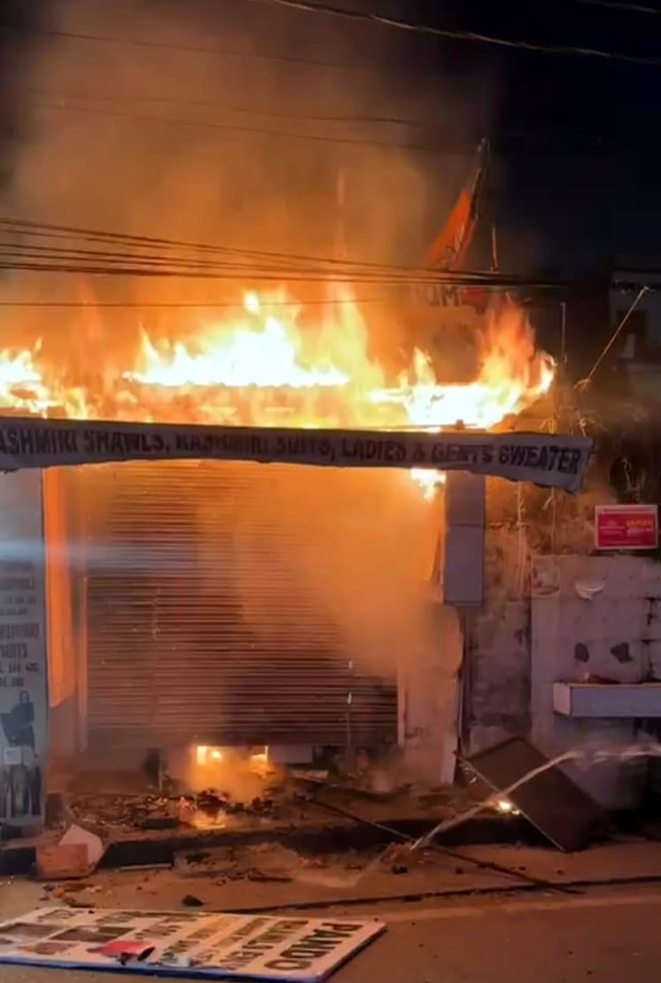 fire in shop
