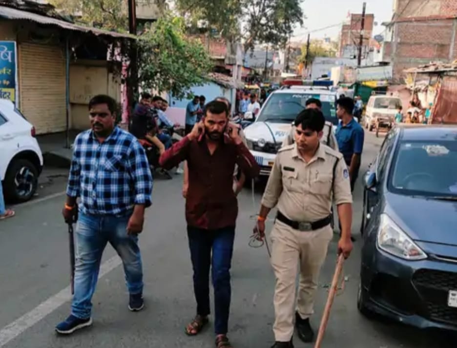 police took out a procession of goons when they beat up a pregnant woman going to the hospital