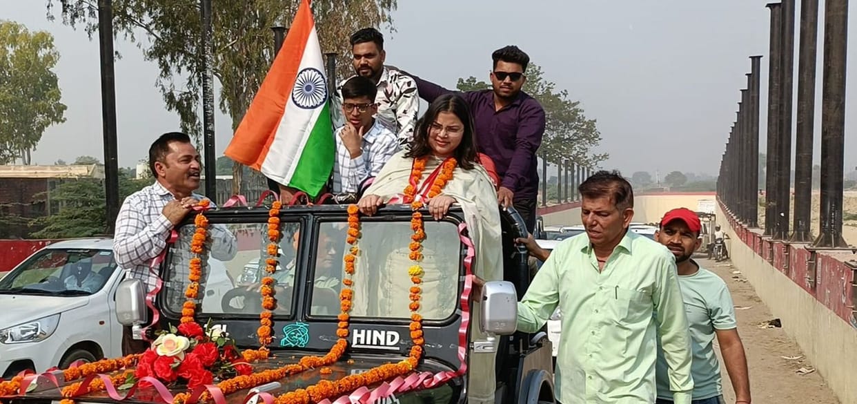 Samiksha became a judge and was honored by all caste Dadan Khap.